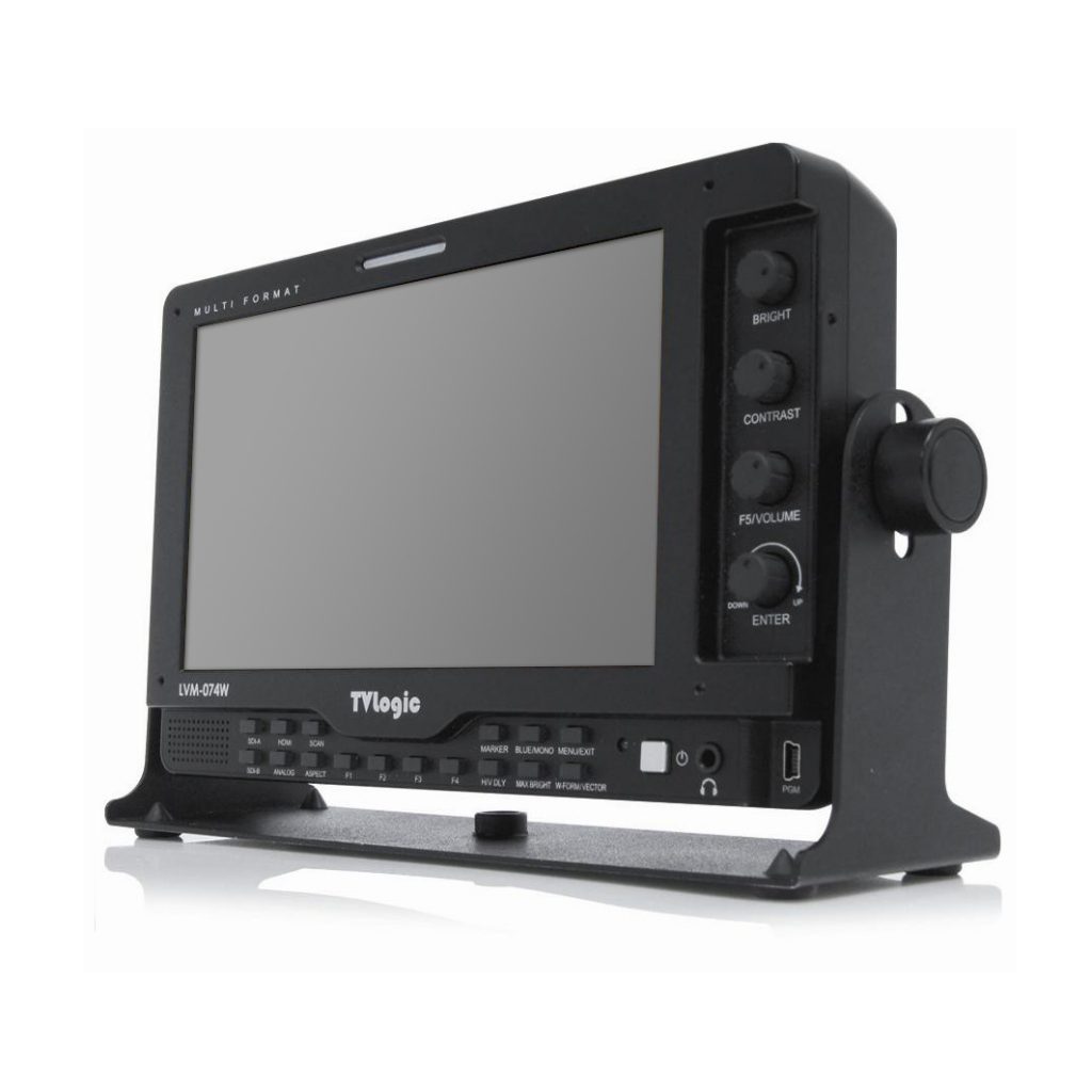 On board Tv Logic 7'' HD-SDI monitor