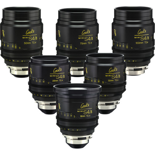 Cooke mini S4 i PL mount lens set